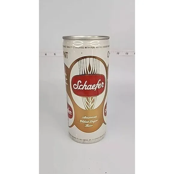 Schaefer Americas Oldest Lager Beer One Pint  Premium Pull Tab Beer Can‎