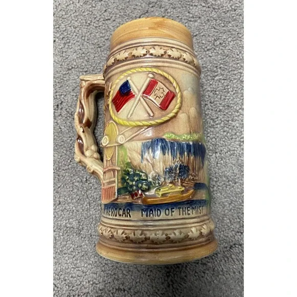 VTG NIAGARA FALLS CANADA - RAINBOW BRIDGE BEER‎ STEIN BREWERIANA COLLECTORS