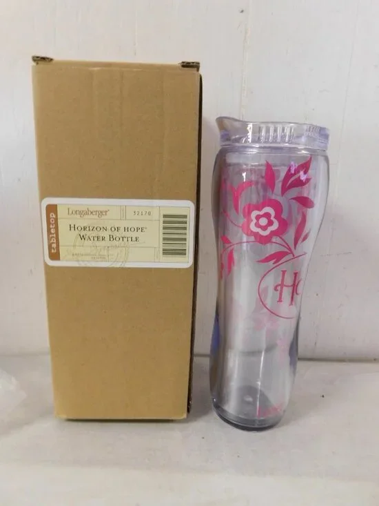 Longaberger Horizon of Hope Water Bottle New in Box # 32170