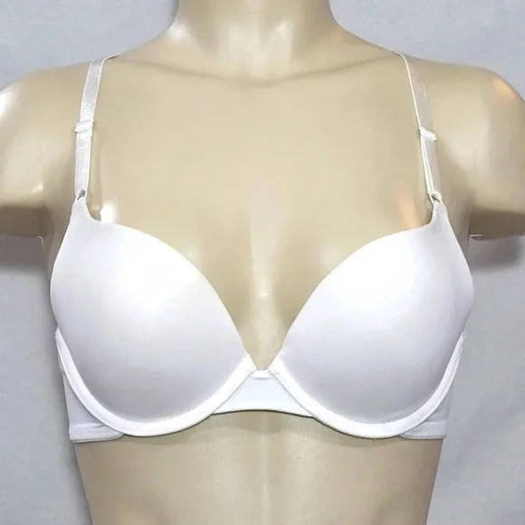 40DD Maidenform 5809 Self Expressions Convertible‎ Pushup Bra White NWT