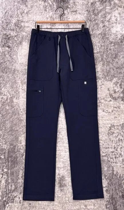 New Figs XS Pants Mens Ciaro Cargo Scrubs In Navy Blue