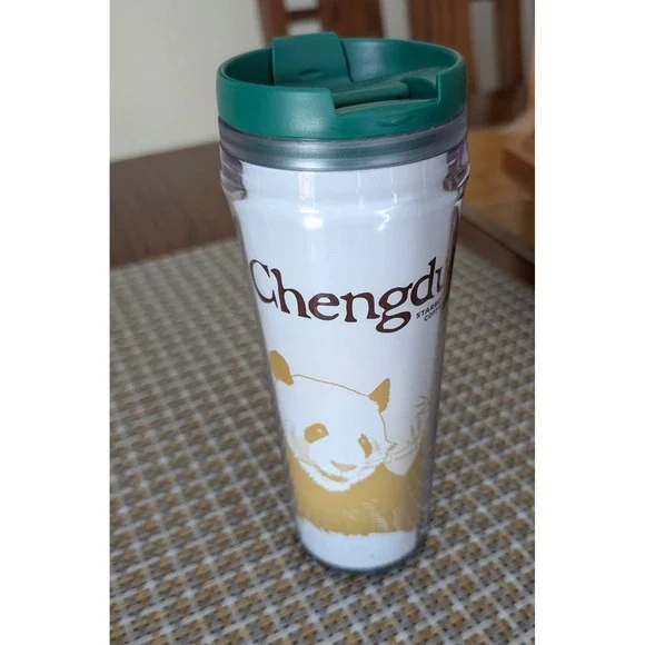 Starbucks 2003 Chengdu China Panda Global City Icon Series  Tumbler 12oz