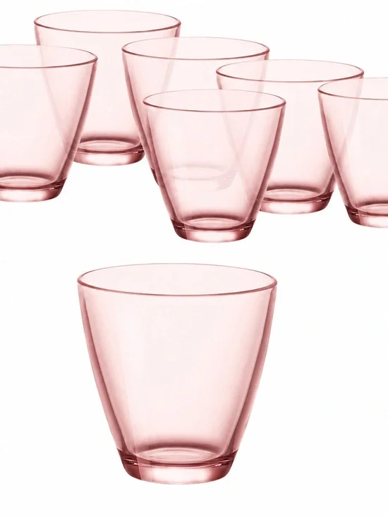 Bormioli Rocco Italian Stackable Glasses Set of 6 | Mediterranean Modern | NIB
