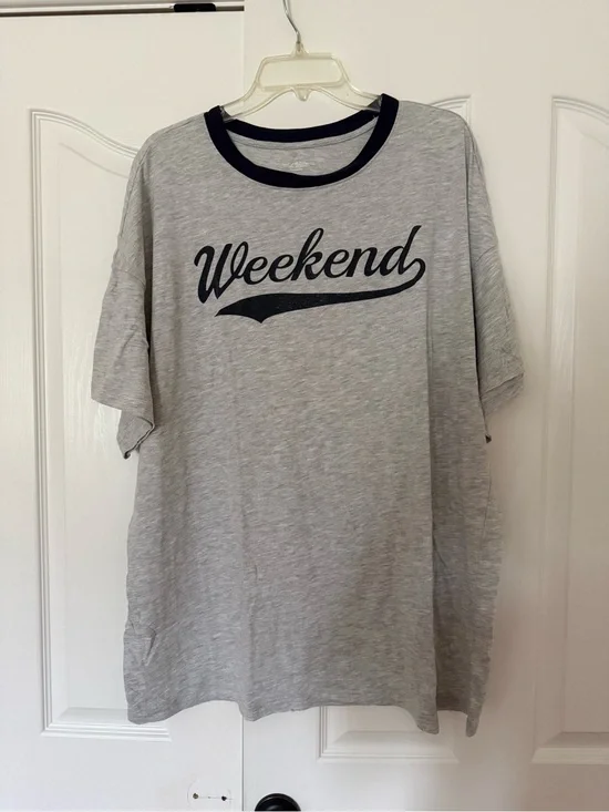 wild fable Gray Weekend Graphic t-shirt dress