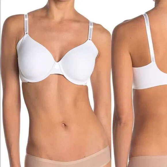 ❤️Olga Women’s no side effects underwire contour lightweight white bra 40D, NWT