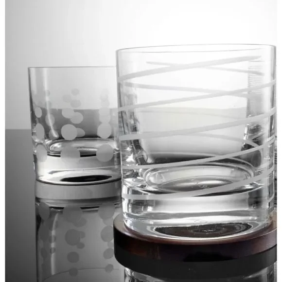 MIKASA® CHEERS® SET OF 3 DOUBLE OLD FASHIONED WHISKEY GLASSES / New No Box