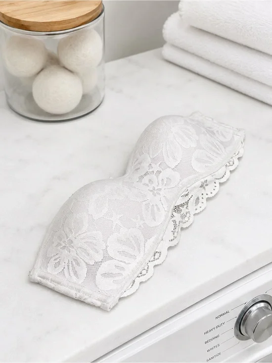No Boundaries White Lace Strapless Bra