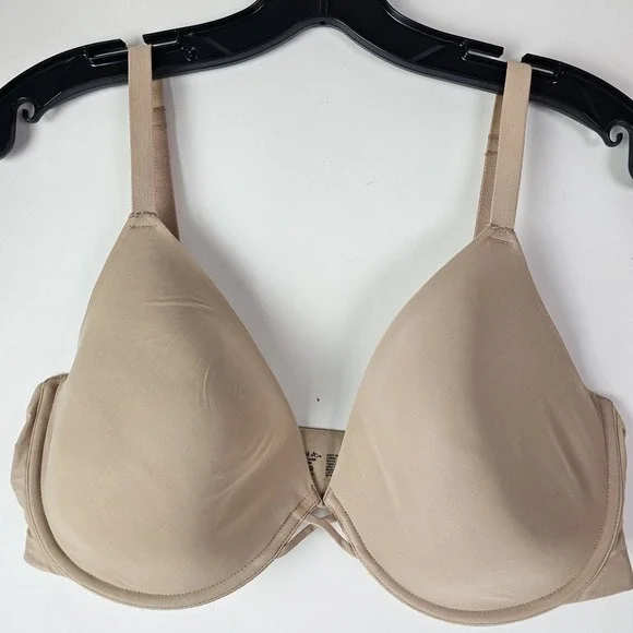 Soma Womens 38DD Beige Smooth Lightly Lined Plunge T-Shirt Bra Everyday Comfort