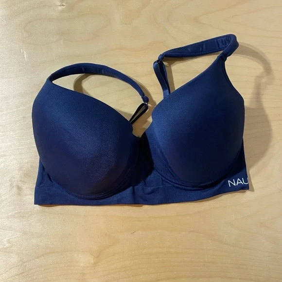 Nautica Women's Deep Blue Underwire Bra 42 D (OO)