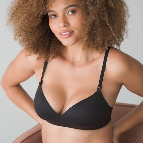 EUC SOMA ENBLISS Nursing Wireless Bra Black