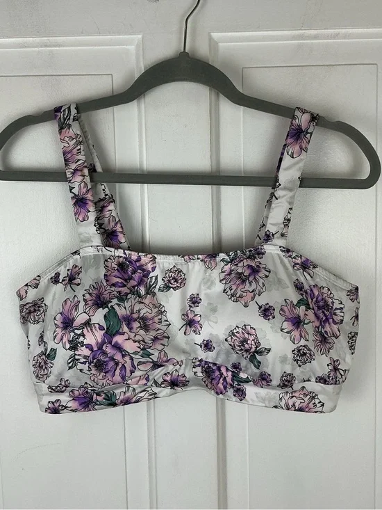 Torrid Curve Lightly Lined Wireless Floral Bandeau Bralette 1X