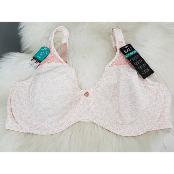 NEW Bali Passion For Comfort Full-Figure Minimizer Underwire Bra DF3385 Size 40D