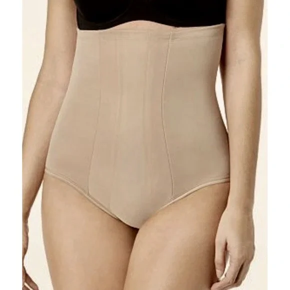 MIRACLESUIT Nude Extra Firm Control‎ Hi Waist Brief Panty NEW Womens Sz L LG