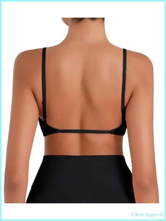 Adjustable Spaghetti Strap Low Impact Sports Bra with Removable Pads