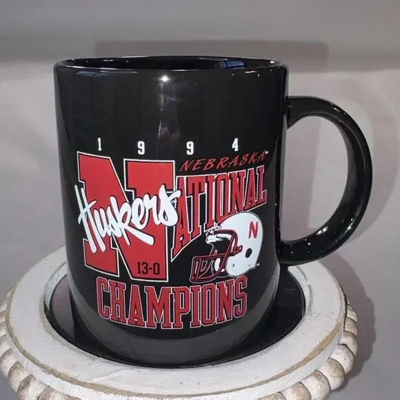 Vintage 1994 Nebraska Cornhusker National Championship Mug Undefeated‎ 13-0
