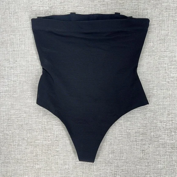 Honeylove Shapewear Thong Womens Size M Black High Waist Sculpting‎ Slimming