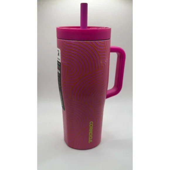 NEW! Corkcicle Series A Cruiser 22oz Insulated Travel Tumbler Cup Pink Swirl