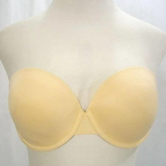 34DD Panache SuperBra 3370 Porcelain Moulded Strapless Underwire‎ Bra Nude