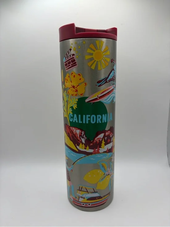 Starbucks Discovery Series Stainless Steel 16oz Tumbler Travel Mug - California