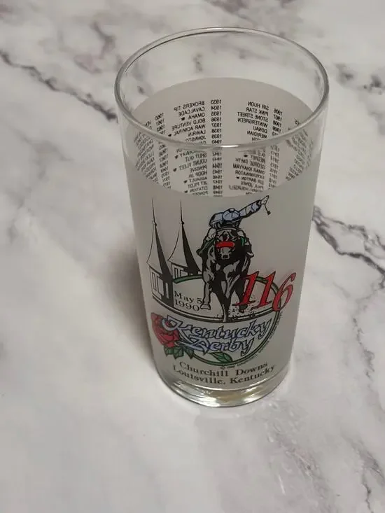 1990 Kentucky Derby Official 116 Churchill Downs Vintage Julep Glass Louisville