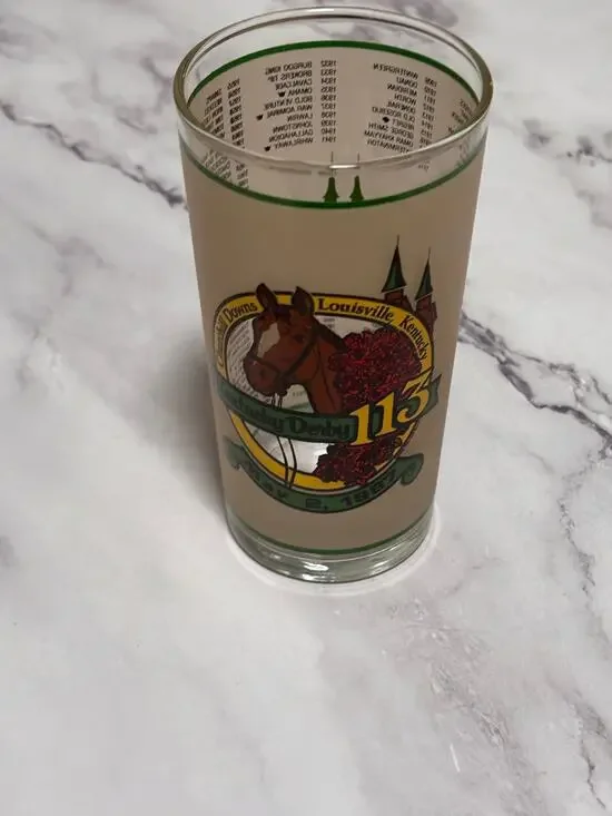 1987 Kentucky Derby Official 113 Churchill Downs Vintage Julep Glass Louisville