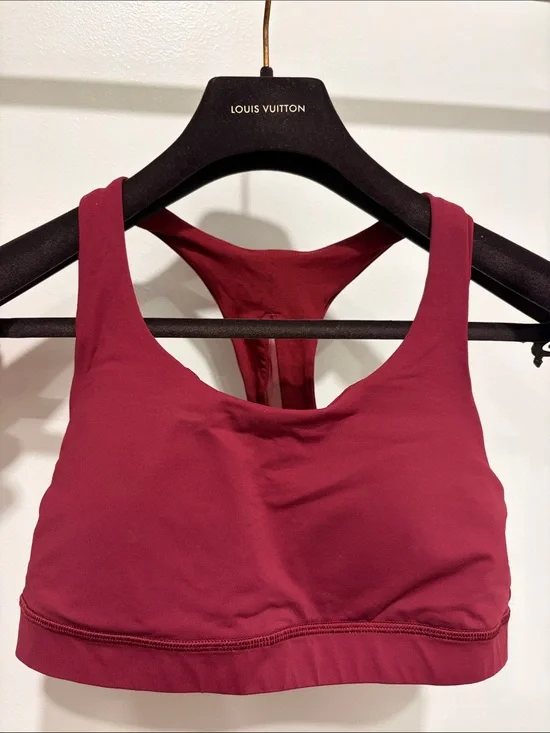 lululemon athletica Racerback Sports Bra - Burgundy Red