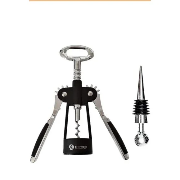 HiCoup Corkscrew Wine Opener - Ergonomic, Double Winged Beer and Wine Bottle ...