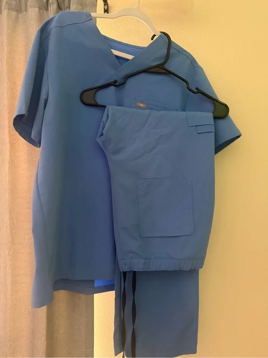 Figs Medical Scrub Set in Sky Blue