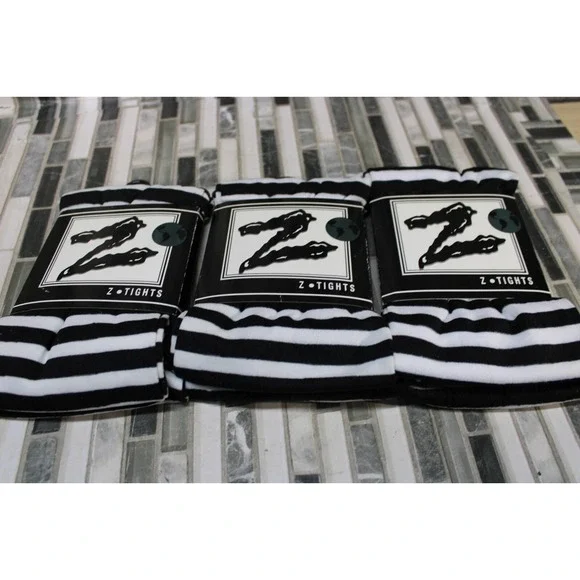 3 PACK-‎ Z Tights Zebra Print Size S/M