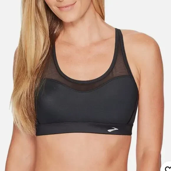 Brooks FastForward Crossback Sports Bra Black Size Smalls