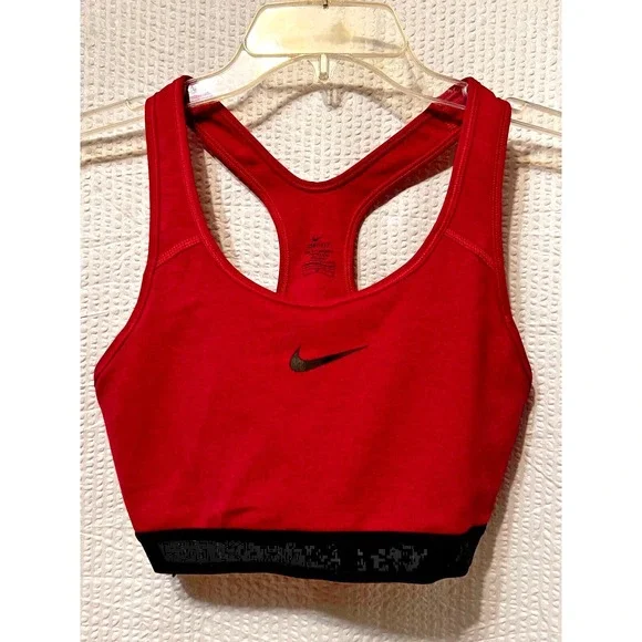 Nike Bright Pink n Black Sports Racerback Bra‎ Size Large Athletic