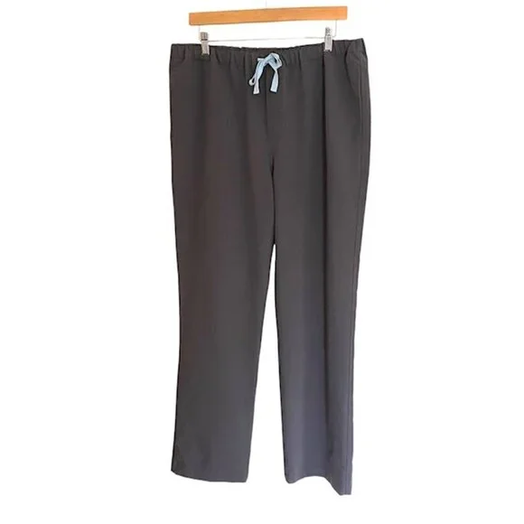Figs Pisco Grey Basic Scrub Pants Large