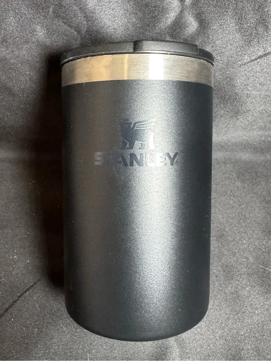 Stanley Matte Black 10 oz. Everyday Can Cooler Cup With Lid