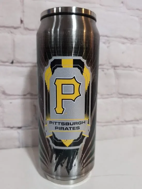 Pittsburgh Pirates MLB 16.9 oz Duck House Thermo Can Cold Hot Metal Tumblers