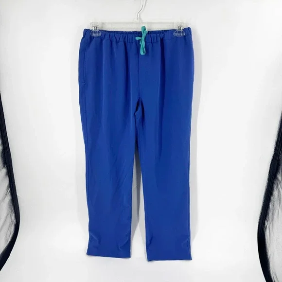 FIGS‎ Mens Royal Blue Pisco Basic Scrub Pants FM4500 Elastic Waist Drawstring