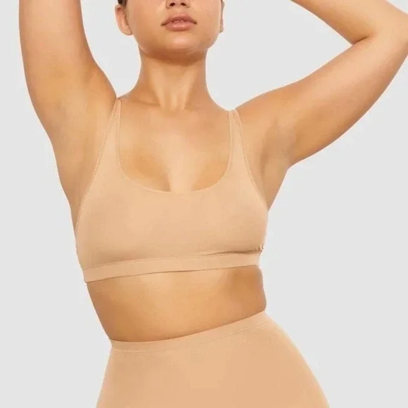 SKIMS‎ Jelly Sheer Scoop Neck Bralette Clay Small
