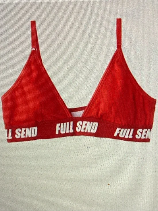 FULL SEND Red Triangle Bralette - see other post for the matching bottom