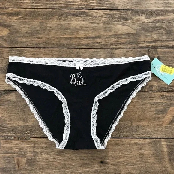 3/$25 Betsey Johnson The Bride‎ Bikini Panties New