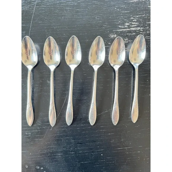 Community Plate Lady Hamilton Teaspoons Set of 6 Silverplate Vintage 1932