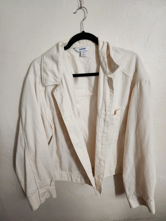 Old Navy Women's Cream Utility Jacket