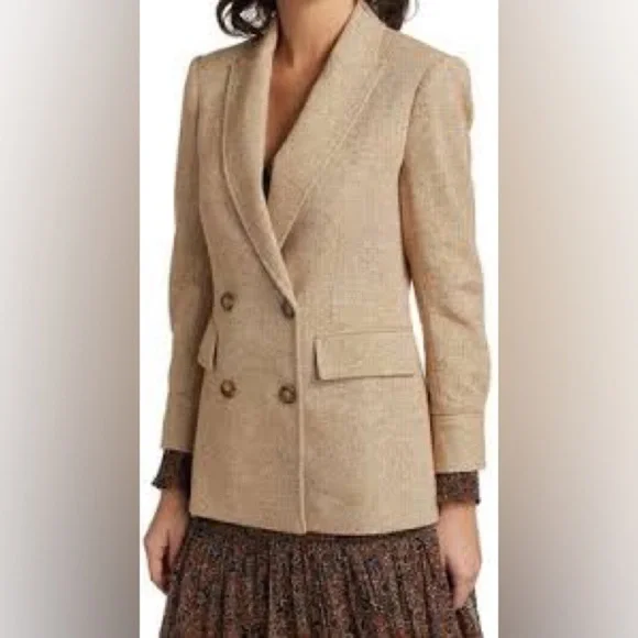 NWOT Veronica Beard Pyle Dickey Double-Breasted Blazer Sz-2