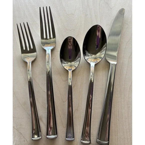 Dansk ORION 5 Place Setting Stainless Flatware Dinner Salad Forks Spoons Knife