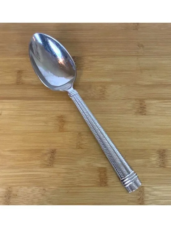 Ralph Lauren Wainwright Stainless Steel Flatware Solid Serving Spoon 1991 Japan