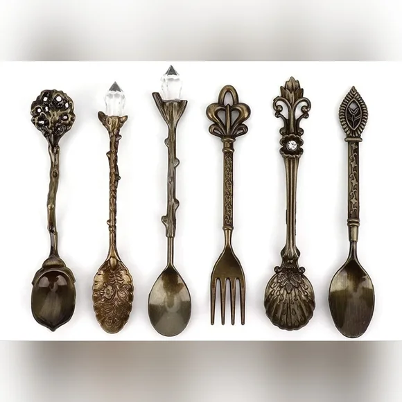 Vintage‎ Style Bronze Cutlery Set