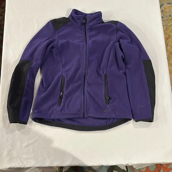 L.L. BEAN Women’s Purple Polartec full Zip Up Fleece Jacket‎ Size Small EUC