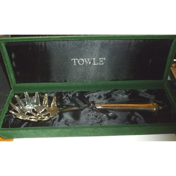 Towle‎ Silver Plated Pasta Server Spaghetti Spoon with Original Presentation Box