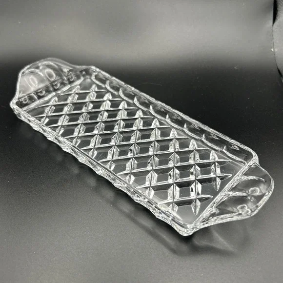 Vintage Tray for Mini Shakers  American Clear Butter Dish Base Replacement