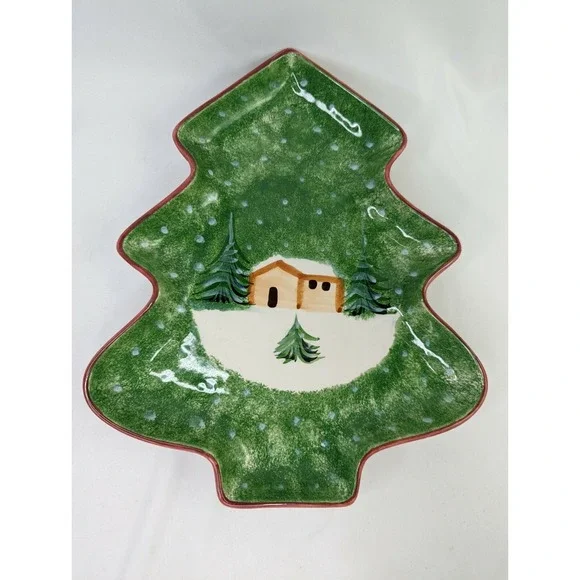 The Cellar Cabin Cookie Platter Tray 13‎ Inch Italy 1987