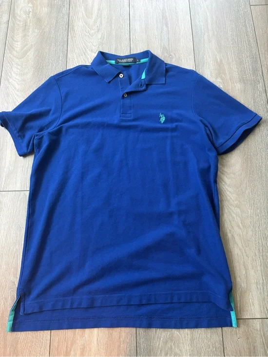 Ralph Lauren Men’s Polo Shirt in Royal Blue with Teal Pony