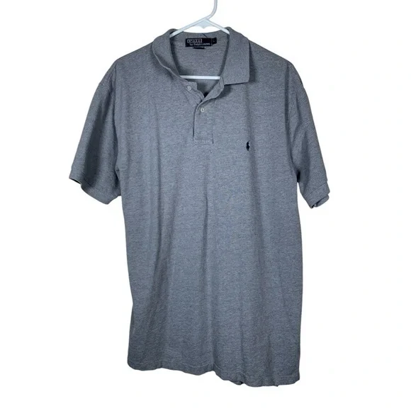 Ralph Lauren Gray Polo Shirt Size Large EUC #DS-1505